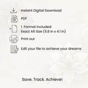 Words Savings Challenge Bundle | Money Tracker | Puzzle | Printable A6 Savings | Cash Binder | A6 Mini Savings | Low Income | PDF image 8