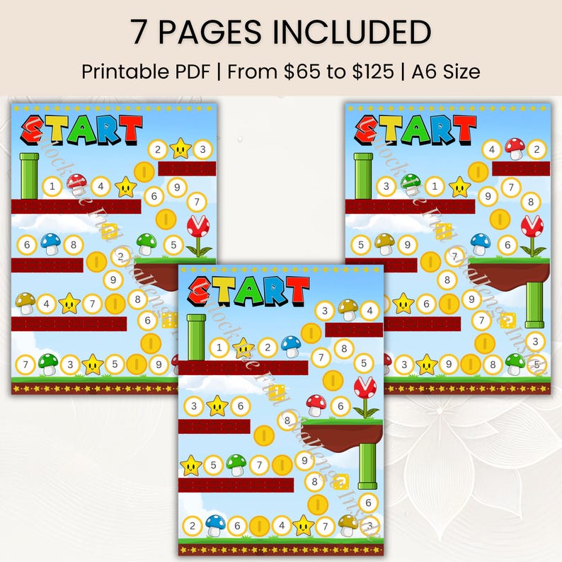 Arcade Savings Challenge | Budget Tracker | Cash Stuffing | Printable ...