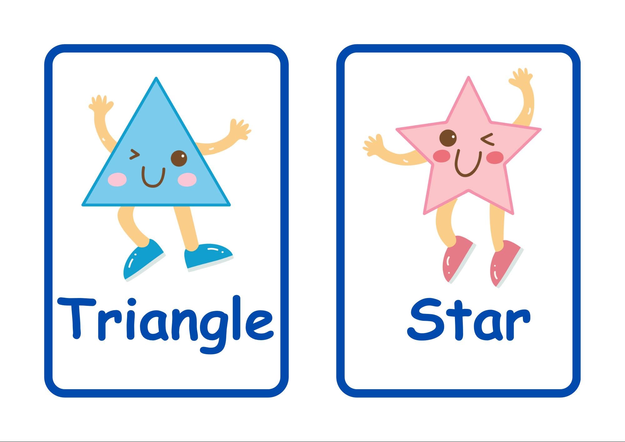 Shape Flashcards for Preschoolers