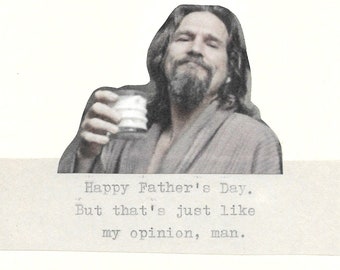 Big Lebowski Father's Day Card | Funny Father's Day Card The Dude For Dad