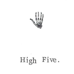 d'anatomie du squelette High Five | Humour médical drôle Merci Félicitations Gothique Bizarre Diplôme d'une école de médecine Docteur Infirmière