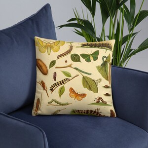 Caterpillars And Butterflies Pillow image 6