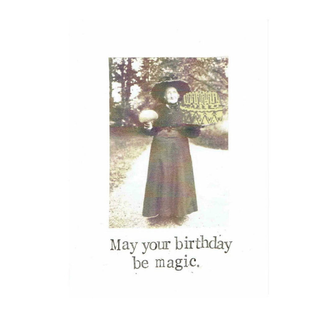 Witch Birthday Card: Funny Vintage Gothic Card for Women - Etsy, image size:1080x1028