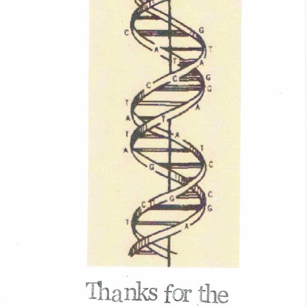 Merci pour the Cool Genes Card | Fête des Mères Fête des Pères Maman Papa Anniversaire Science DNA Biologie Funny Humor Pun Weird Nerdy Medical