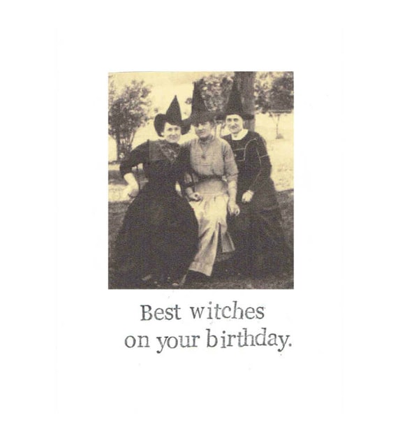 Beste Heksen Op Uw Verjaardag Grappige Vintage Heks Birthday - Etsy Nederland