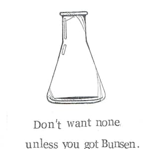 à moins que vous n'ayez une carte Bunsen | Chimie Saint Valentin Jeu de mots Drôle Science Humour