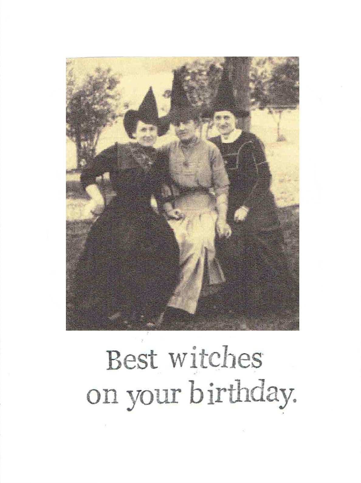 Best Witches on Your Birthday | Funny Vintage Witch Birthday Card Gothic  Weird Women Feminist Humor - Etsy, image size:1188x1588