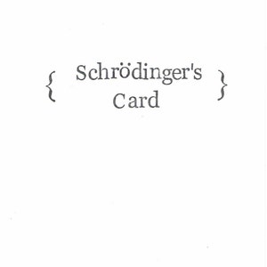 Carte de Schrödinger (avec message à l'intérieur) | Carte d'anniversaire drôle de physique quantique L'obtention du diplôme Ringard Science Humour Geek jeu de mots pour lui pour elle