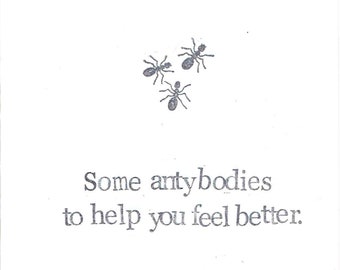 Funny Letterpress Greeting Card. Bad Doctors