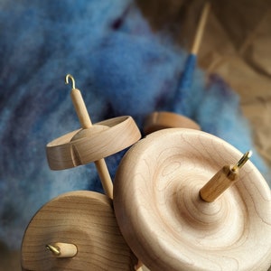 Hi-Lo Spindle - Schacht, handspindle for wool spinning, drop spindle for making yarn by hand