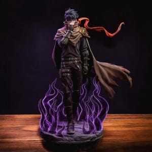 Sung Jin-Woo Figure | Solo Leveling 3D Printed Resin Statue | Shadow Monarch Anime Gift | Solo Leveling Fan Art | 14K High Quality Resin
