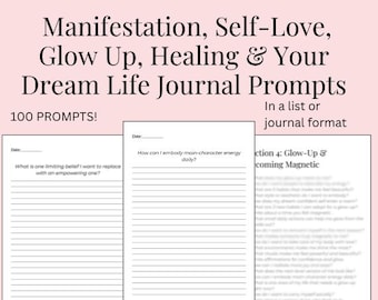 Selbstliebe-Tagebuch: Heilung, Manifestation & Wachstum (digitaler Download