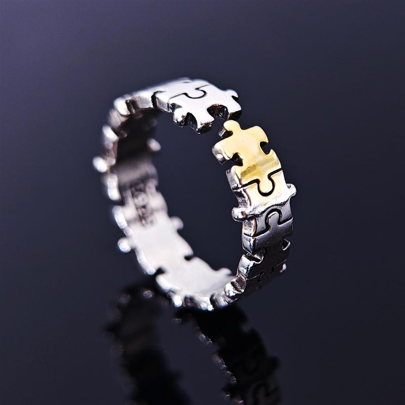 Puzzle Ring - Etsy Australia
