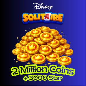 Disney Solitaire 2.000.000 Münzen Boost + 3000 Sterne | Preiswert | Schnelle Lieferung | Vertrauensvoll