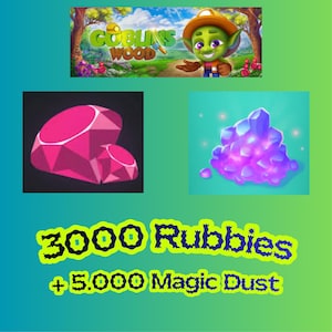 Goblins Wood 3.000 Rubíes + 5.000 Polvos Mágicos / Barato / Entrega Rápida / Confiable