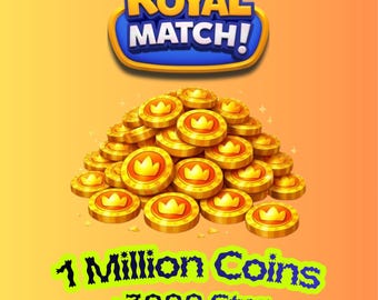 Royal Match 1.000.000 Coins Boost + 3000 Stars | Cheap | Fast Delivery | Trusted