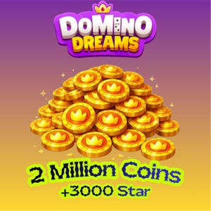 Domino Dreams 2.000.000 Coins Boost + 3000 Stars | Cheap | Fast Delivery | Trusted
