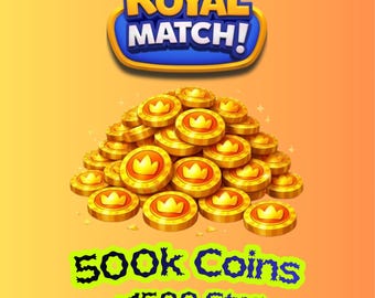Royal Match 500K Coins Boost + 1500 Stars | Cheap | Fast Delivery | Trusted
