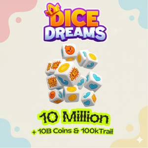 Dice Dreams: 10 millones de tiradas + 10 mil millones de monedas + 100 mil de prueba/ Económico/ Entrega rápida/ Confiable