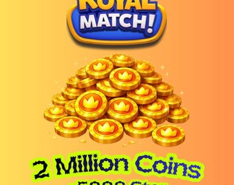 Royal Match 2.000.000 Coins Boost + 5000 Stars | Cheap | Fast Delivery | Trusted