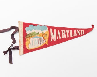 Travel Tourism Summer Vacation Memento Yellow Sailboat USA America Terrapins Refrigerator 5S Maryland Vintage State Silhouette Magnet