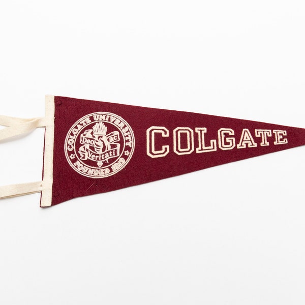 Vintage Colgate University Souvenir Felt Pennant