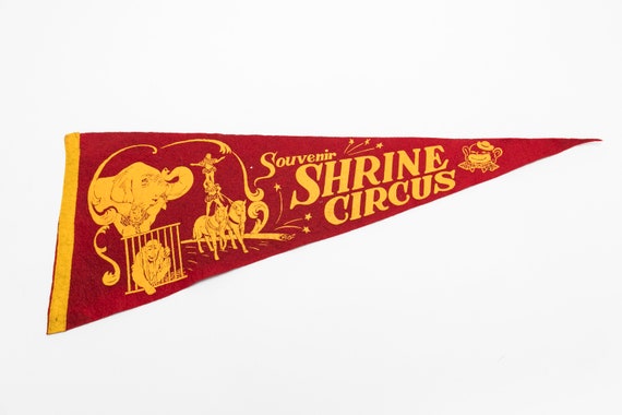 Souvenirs &amp; Events Memorabilia Shrine Circus Vintage Felt Circus ...