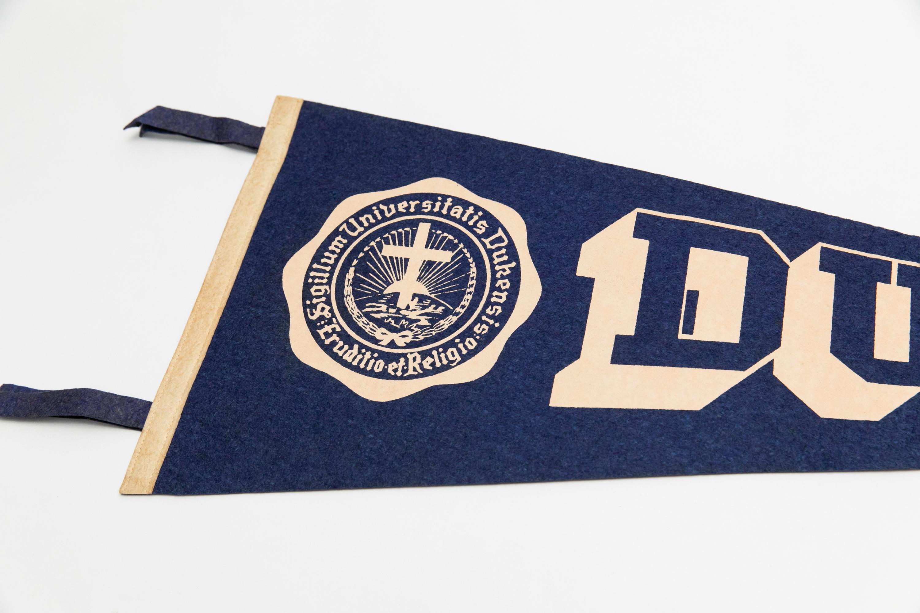 Large Vintage Duke University Souvenir Felt Pennant - Etsy