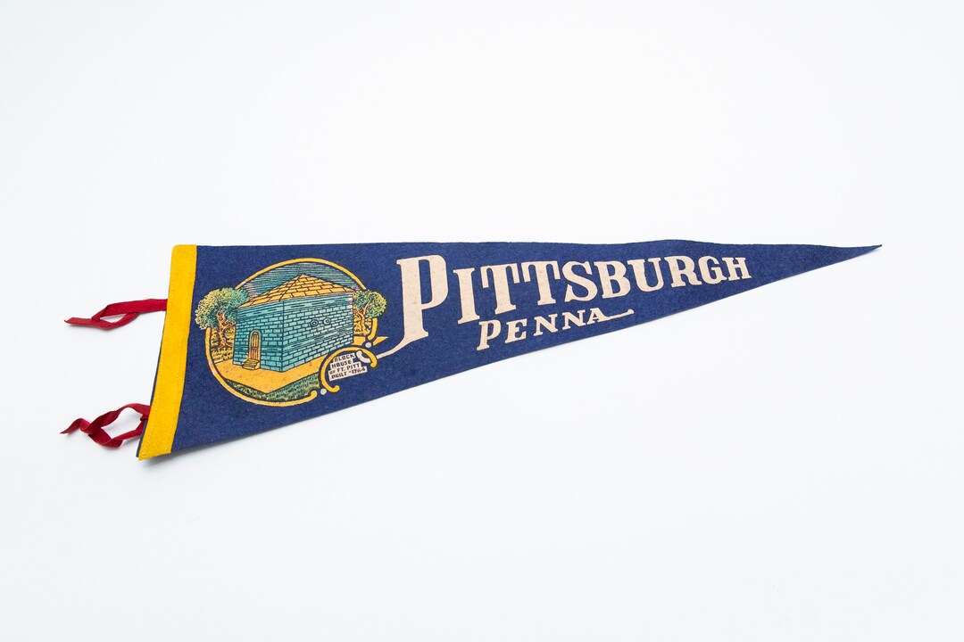 Vintage Ft. Pitt Block House Pittsburgh PA Souvenir Felt Pennant - Etsy