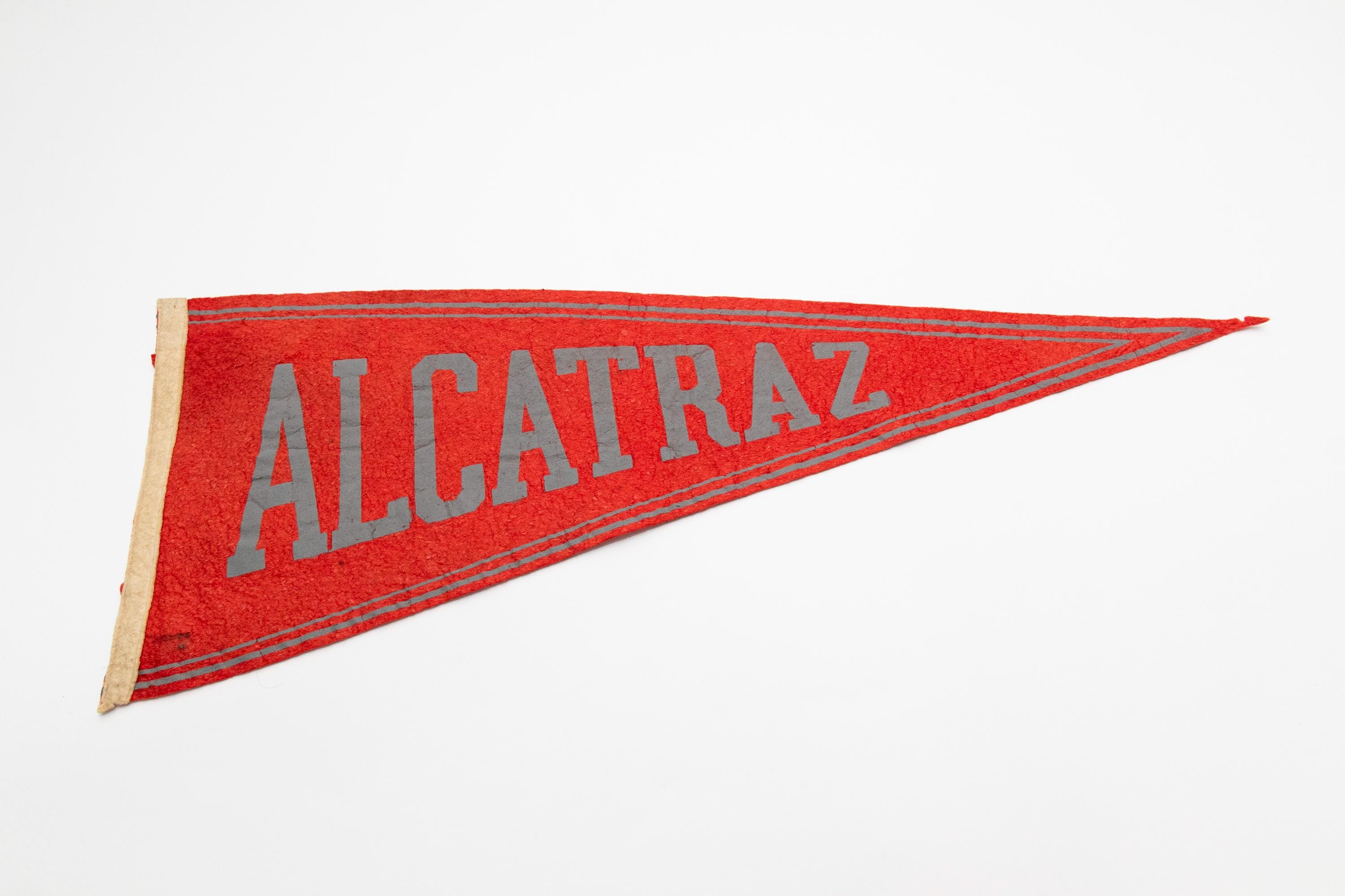 50s alcatraz prison souvenir pennant 【公式通販】