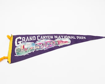 Vintage Grand Canyon National Park Souvenir Felt Pennant