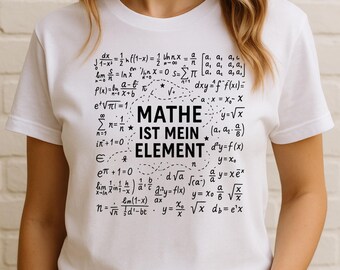 Mathe T-Shirt Lehrer Geschenk Mathematik Formeln Shirt Nerd Look Schulalltag Geek Kleidung Wissenschaft Humor Statement
