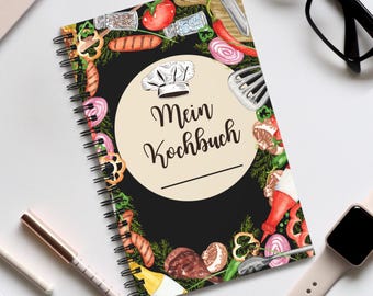 Kids’ Cookbook DIY Recipe Journal Kinder Kochbuch Rezeptheft Kreatives Geschenk Küche Aktivität Food Journal Family Cooking Book