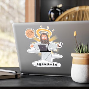 Admin Sticker Lustig Sysadmin Vinyl Aufkleber Technik Nerd Got Stil IT Laptop Sticker Geek Geschenk DevOps Sysadmin Humor
