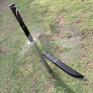 32" Beautiful Custom Handmade D2 Steel Full Tang Katana Sword With Scabbard - By Ascend Blades -