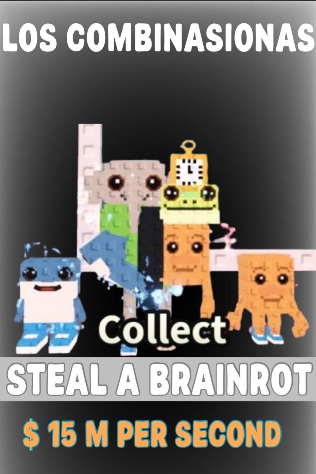 Objet Digital Roblox - Steal A Brainrot - Los Combinasionas Diamand - Livraison Rapide