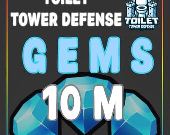 Toilet Tower Defense - TTD Gems 10M !! Fast Delivery