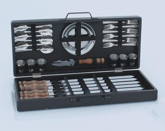 Spiesjes met houten handvatten, set grillspiesjes voor vlees