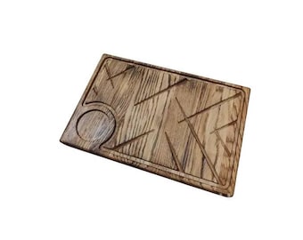 Bandeja para servir filetes, bandeja para aperitivos, bandeja de madera, filetes, aperitivos