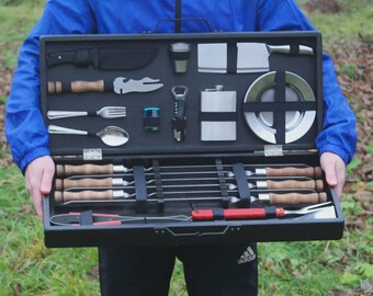 Spieße mit Holzgriff Set Grillspieße für Fleisch