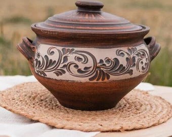 Asador de cerámica, cazuela, olla de barro, asador, cazuela de barro rojo