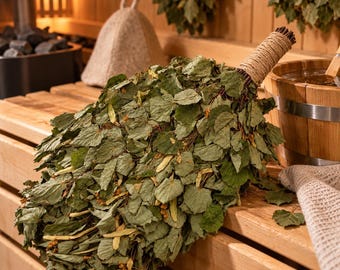Linden Sauna Whisk Venik | Natural Linden Broom for Sauna & Banya | Traditional Sauna Whisk | Banya Accessories | 1/3/5/7 Pcs