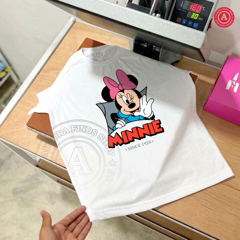 Minnie Mouse Since 1928 PNG, Vintage Minnie Mouse PNG, Disneyland Trip Shirt Design, Retro Classic Minnie Mouse PNG (Digital Download) image 7