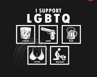 Ich unterstütze LGBTQ svg png: Unterstützen Sie LGBTQ, lustiges sarkastisches Shirt-Design, Pride Month Soziale Gerechtigkeit, LGBTQ Unterstützer Meme (Digitaler Download)