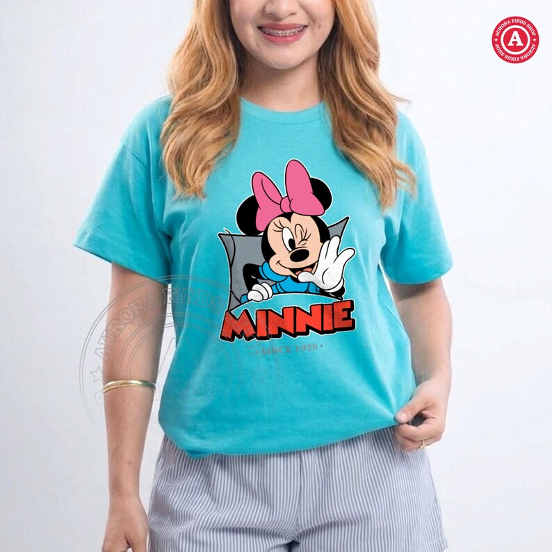 Minnie Mouse Since 1928 PNG, Vintage Minnie Mouse PNG, Disneyland Trip Shirt Design, Retro Classic Minnie Mouse PNG (Digital Download) image 5