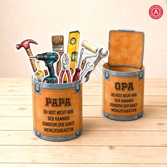 Duplo Banderole, Vatertag, Papa Geschenk, Werkzeug Design, Druckbar, Papa ist der Hammer, DIY Last Minute Geschenk, Vorlage, Männer Geschenk