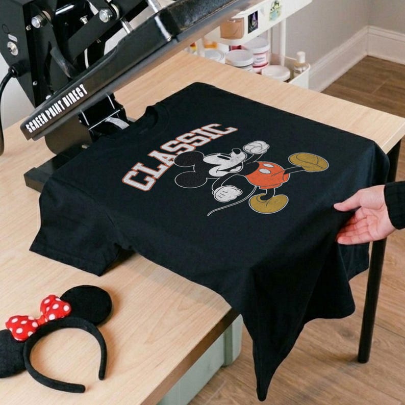 Classic Mickey Mouse SVG, Retro Mickey Mouse PNG, Vintage Mickey Ears, Digital Download File for Shirts, Digital Download image 5