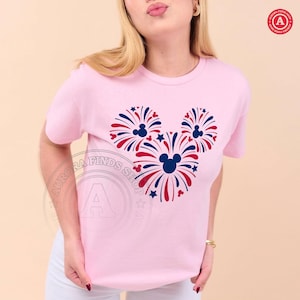 Mickey Mouse 4th of July SVG PNG, Patrioti Mickey Mouse, Mickey Fireworks svg, Patriotic Mickey Fireworks Png, Independence Day Mickey Head image 3