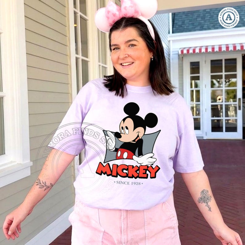 Mickey Mouse Since 1928 PNG, Vintage Mickey Mouse PNG, Disneyland Trip Shirt Design, Retro Classic Mickey Mouse Sublimation PNG File image 9