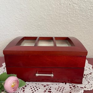 Vintage Jewelry Box - Vintage Solid Wood Jewelry Box - Jewelry Organizer